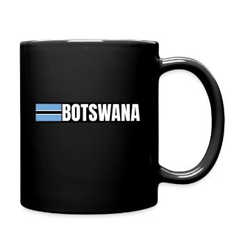 Botswana Flag Africa Pula Kalahari Gift - Full Colour Mug - black - Right