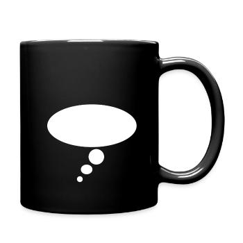 Thought bubble - Full Colour Mug - black - Right