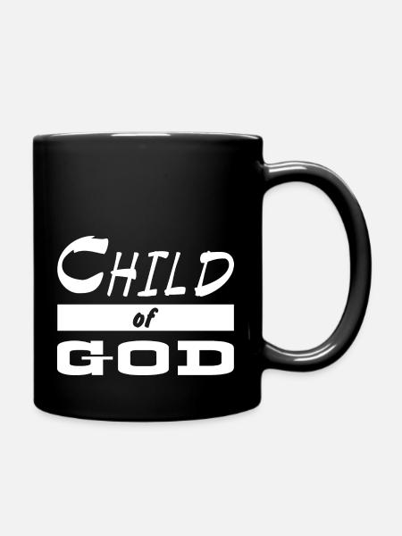 Jesus Christ Gott God - Tasse einfarbig - Schwarz
