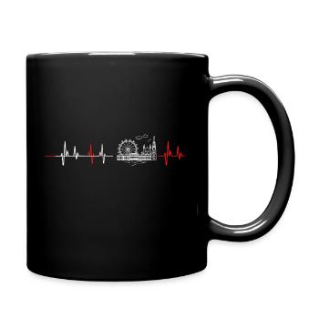 Wien Vienna - Full Colour Mug - black - Right