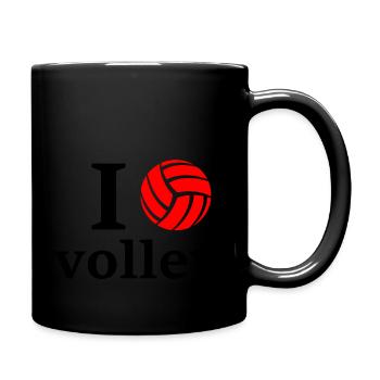 LIEBE VOLLEYBALL - Tasse einfarbig - Schwarz - Rechts