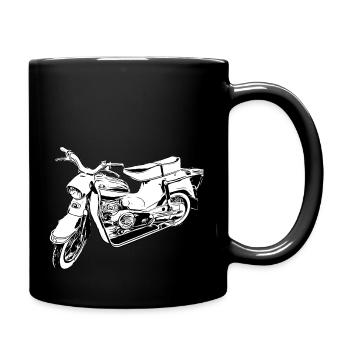 DS50 / swallow driver / Ostalgie / moped oldtimer - Full Colour Mug - black - Right