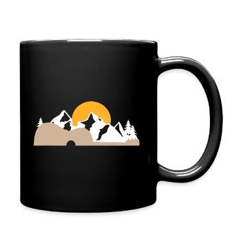 Musiker Ukulele Hawaii Geschenk - Tasse einfarbig - Schwarz - Rechts