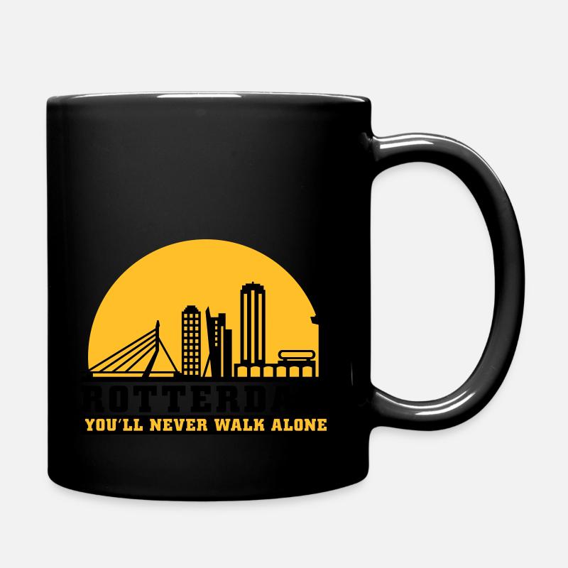 Skyline rotterdam 03 - Tasse einfarbig - Schwarz