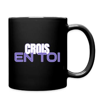 Crois en Toi - Mug uni - noir - Droite