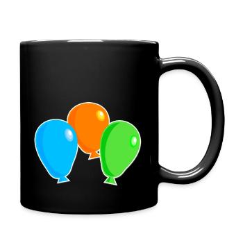 Geburtstagsparty Ballons - Tasse einfarbig - Schwarz - Rechts
