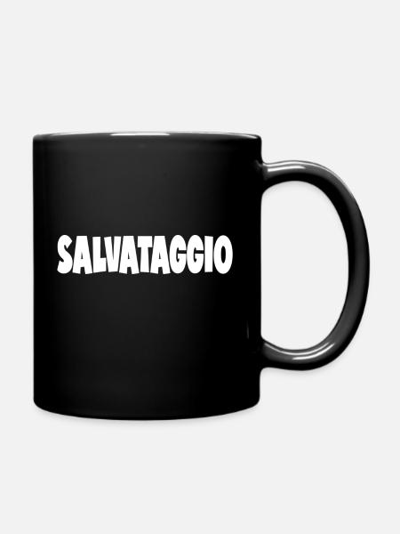 salvataggio - Tasse einfarbig - Schwarz