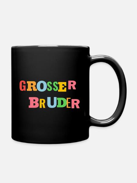 Großer Bruder - Tasse einfarbig - Schwarz