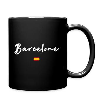 BARCELONE - Mug uni - noir - Droite