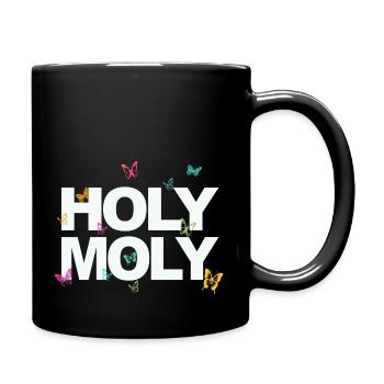 Funny saying - Holy Moly for men and women - Full Colour Mug - black - Right
