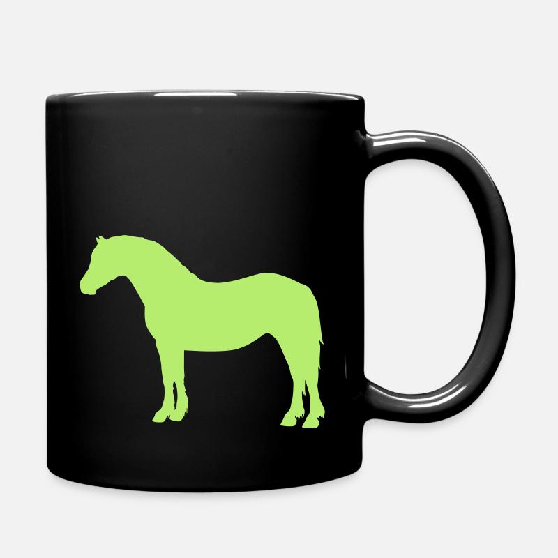 Welsh Cob simple - Tasse einfarbig - Schwarz