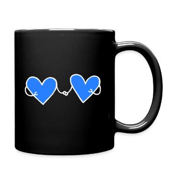 Love is Love Lovers LGBTQ Homsexual Marriage - Full Colour Mug - black - Right