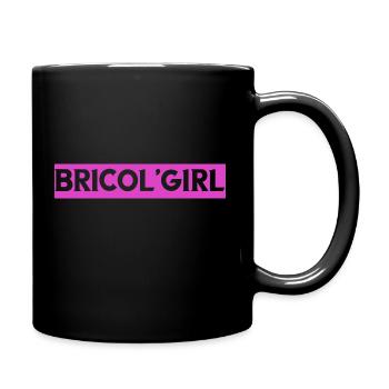 Bricol girl. cadeau femme bricolage humour - Mug uni - noir - Droite