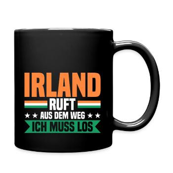 Dublin Irländer Irland Geschenk - Tasse einfarbig - Schwarz - Rechts