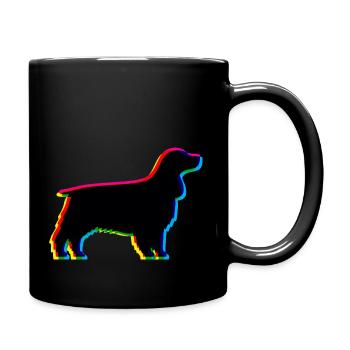 CMYK English Cocker Spaniel - Tasse einfarbig - Schwarz - Rechts