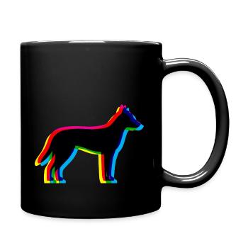 CMYK Dingo - Full Colour Mug - black - Right