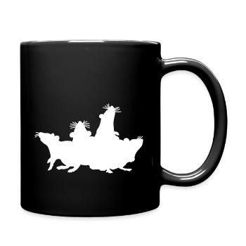 Ratpack Rats Motif - Full Colour Mug - black - Right