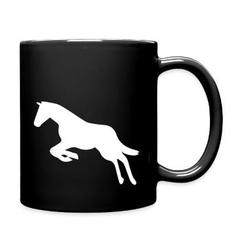 horse - Tasse einfarbig - Schwarz - Rechts