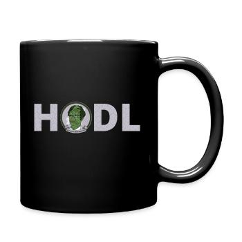 HODL Bitcoin T-shirt BTC | Bitcoin Design HODL - Full Colour Mug - black - Right