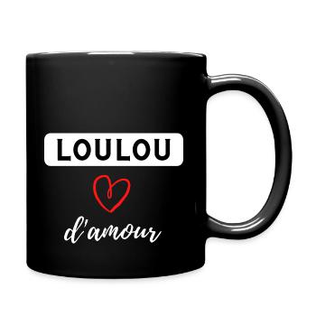 LOULOU D'AMOUR - Mug uni - noir - Droite