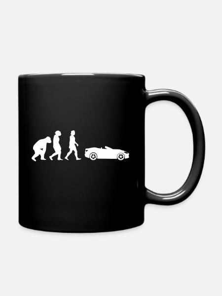 Cabrio fahren Cabriofahrer youngtimer Geschenk - Tasse einfarbig - Schwarz