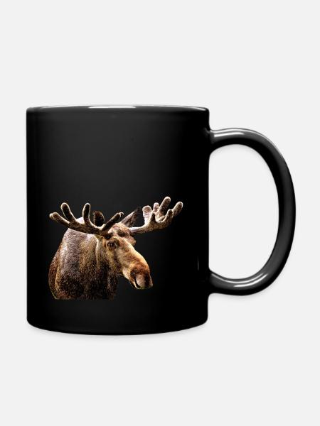 Moose - Full Colour Mug - black