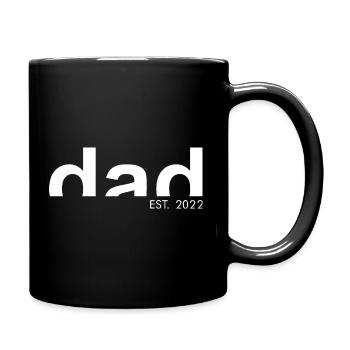 DAD - EST.2022 - Vater - Papa - Geschenkidee - Tasse einfarbig - Schwarz - Rechts