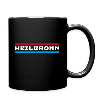 Heilbronn - Tasse einfarbig - Schwarz - Rechts