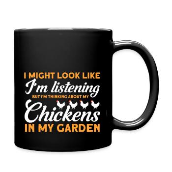 Gardening Gardener Chicken Farmer Chicken Feeder - Full Colour Mug - black - Right