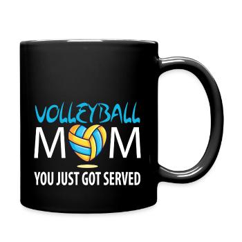 Womens Volleyball Mom - You Just Got Served - Tasse einfarbig - Schwarz - Rechts