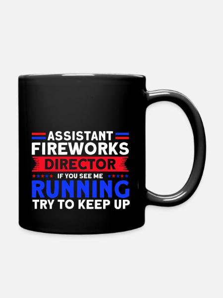 Lustiges Feuerwerk Pyrotechniker Spruch - Tasse einfarbig - Schwarz