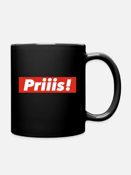 Schnupf Schnupfspruch Schnupftabak priis - Tasse einfarbig - Schwarz