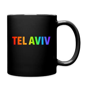 TEL AVIV LGBT - Tasse einfarbig - Schwarz - Rechts