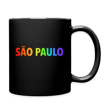 SAO PAULO LGBT RAINBOW GAY - Tasse einfarbig - Schwarz - Rechts