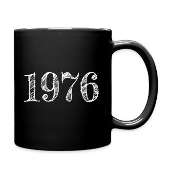 1976 Vintage Year of construction Birthday Congratulations - Full Colour Mug - black - Right