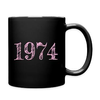 1974 Vintage Year of construction Gift idea - Full Colour Mug - black - Right