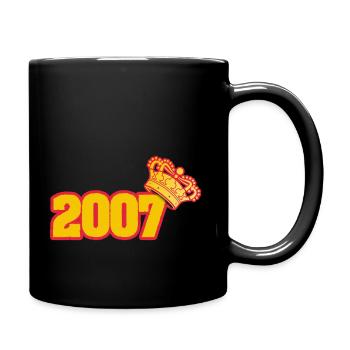 Geboren im Jahre 2007 - Tasse einfarbig - Schwarz - Rechts