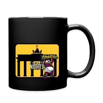 Bärliner nights - Tasse einfarbig - Schwarz - Rechts