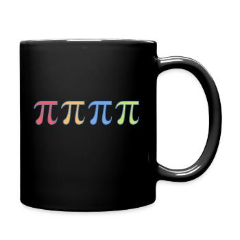 Pi *vintage x4 - Maths Engineer Science - Full Colour Mug - black - Right