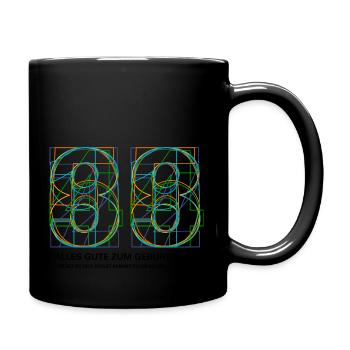 GEBURTSTAG - WIE ALT DU DICH FÜHLST KANNST DU DIR - Tasse einfarbig - Schwarz - Rechts
