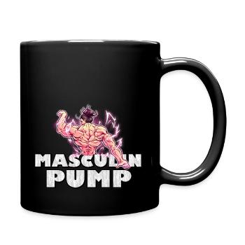 Masculin Pump | Anime Gym motif for fans - Full Colour Mug - black - Right