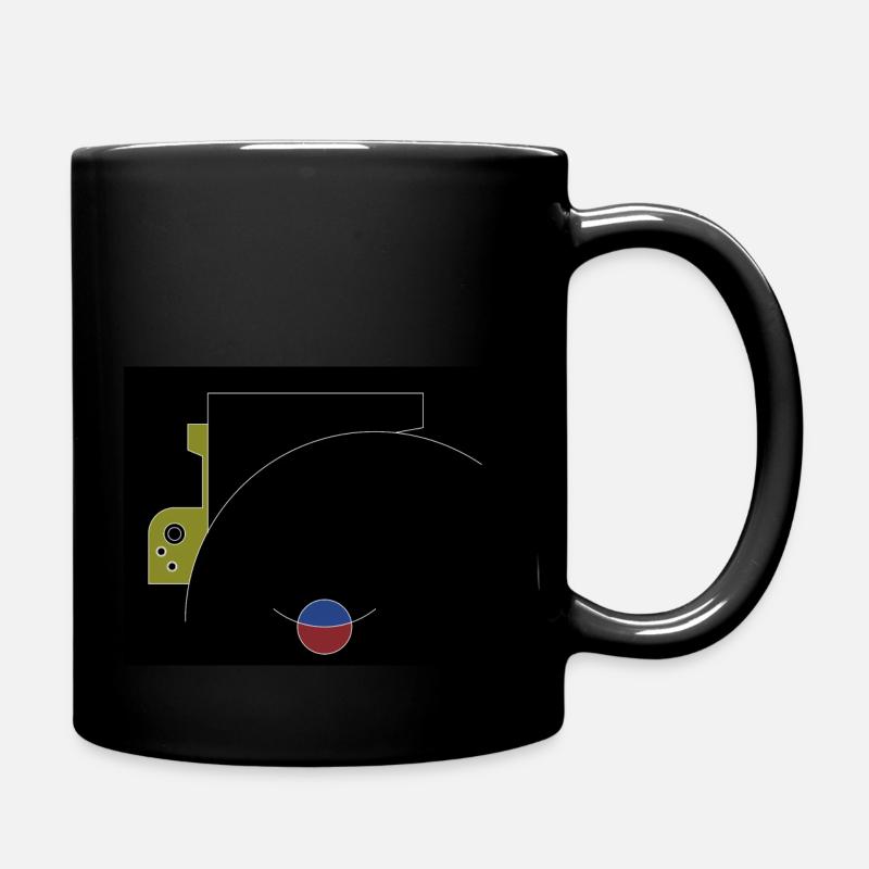 maschinen fragment 9 - Tasse einfarbig - Schwarz