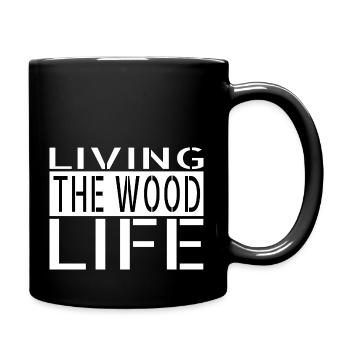 dictons casque de sécurité bois amériques - Mug uni - noir - Droite