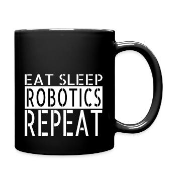 funny quote mechanical robotics engineer cool - Tasse einfarbig - Schwarz - Rechts