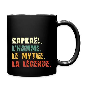 Raphaël l homme le mythe la légende - Mug uni - noir - Droite