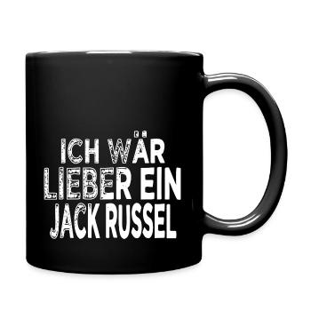 bachhund pfote hund tier hundeliebhaber geek - Tasse einfarbig - Schwarz - Rechts
