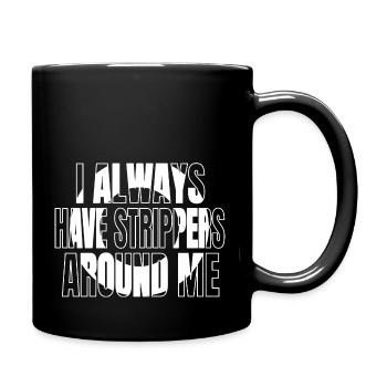 Présenter une idée cadeau de blague sur fil électrique électronique - Mug uni - noir - Droite