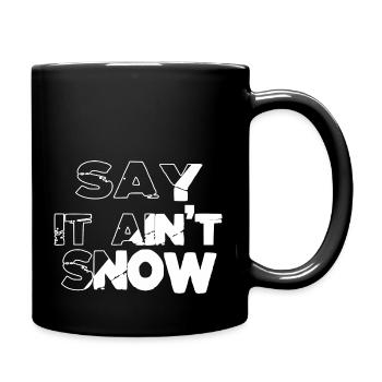 present couples fun dinosaur lover christmas tree - Tasse einfarbig - Schwarz - Rechts