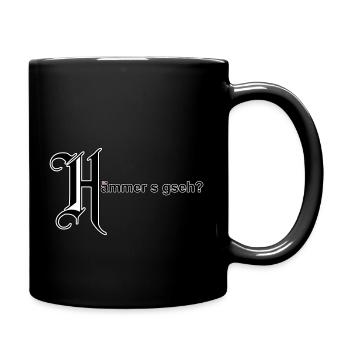 Hämmers gseh? - Tasse einfarbig - Schwarz - Rechts