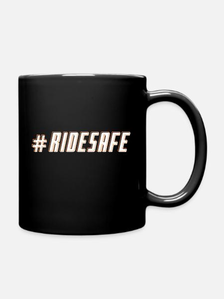 Ride Safe Biker - Tasse einfarbig - Schwarz